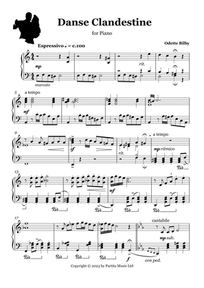 Danse Clandestine (Solo piano piece Grade 7-8 standard)