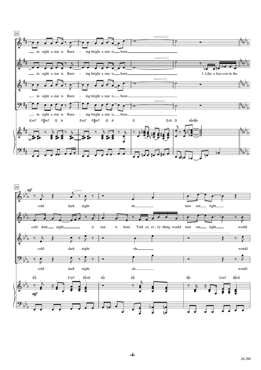 A Star Is Born 4-Part scores gallery preview page 4
