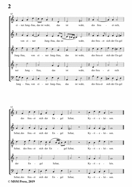 Raselius-Gelobet seist du Jesu Christ,in C Major,for A cappella image number null