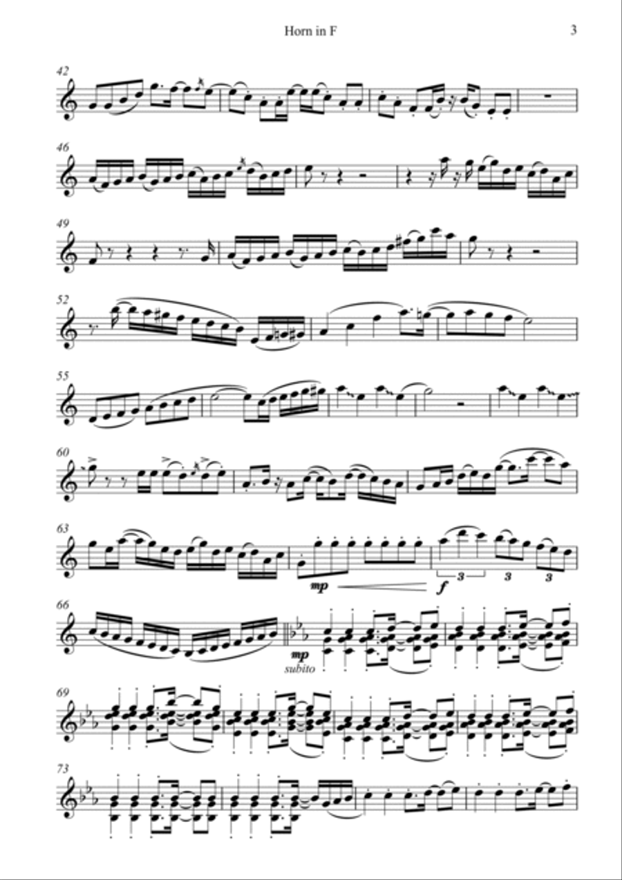 Epilogue Epilogue Horn Solo scores gallery preview page 3
