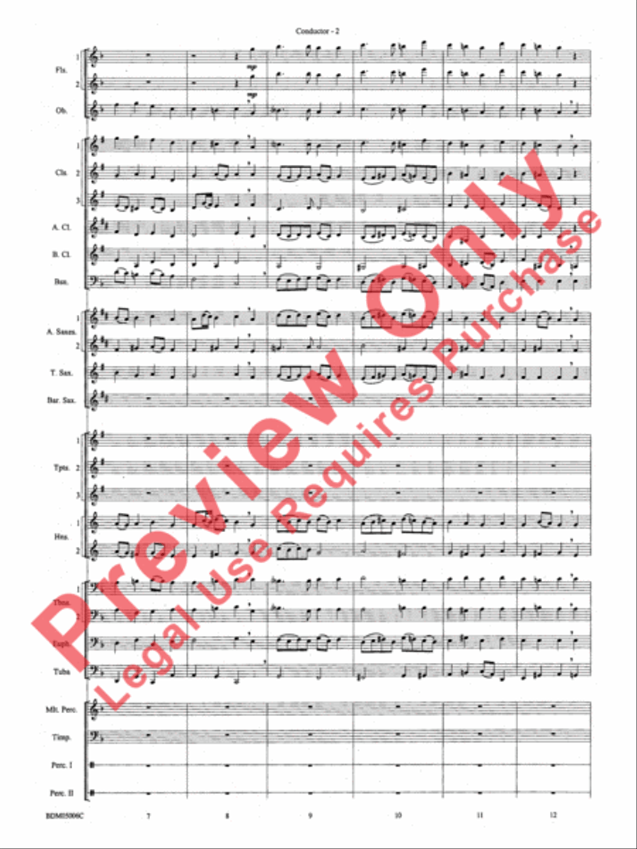 To Reap the Blessings of Freedom Concert Band scores gallery preview page 4