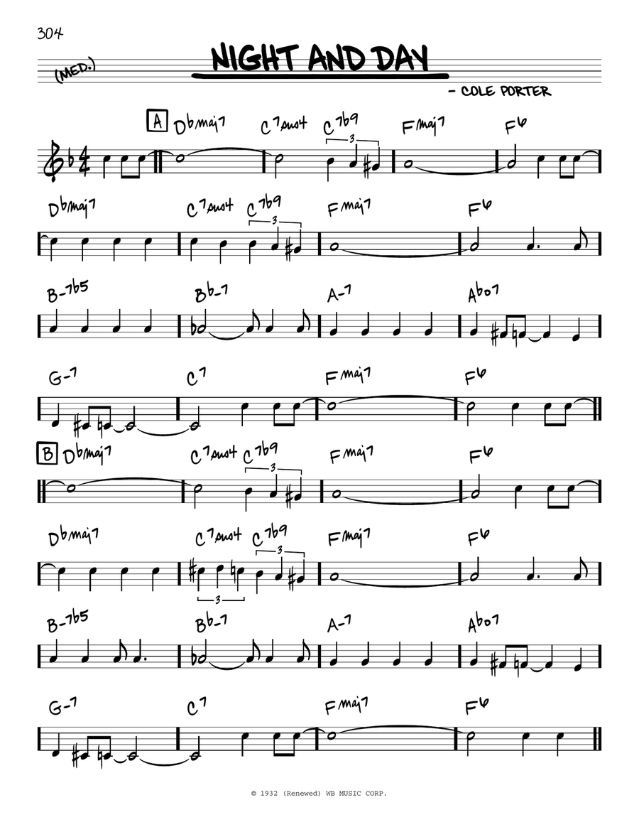Night And Day Piano scores gallery preview page 1