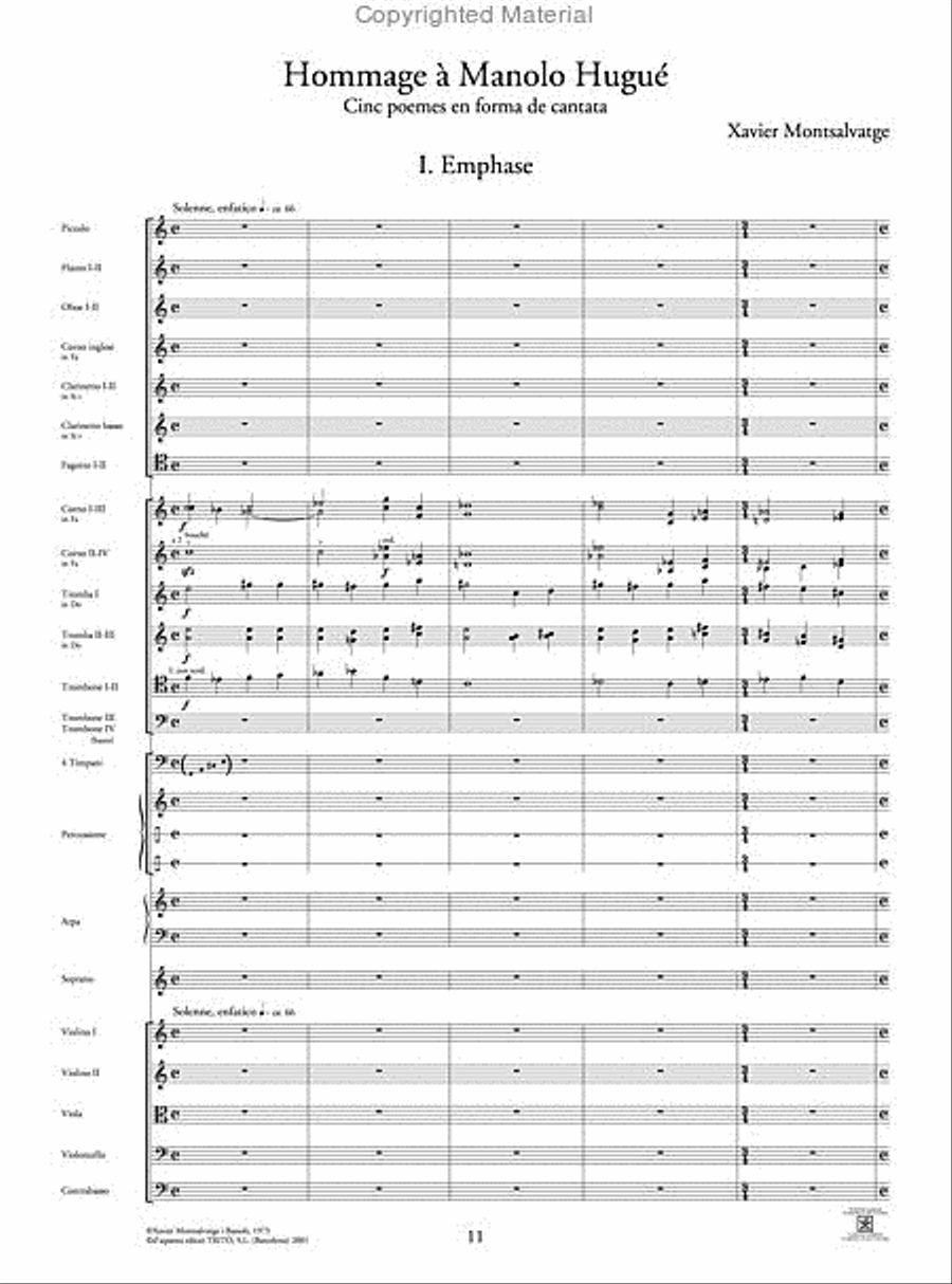 Hommage a Manolo Hugué Harp scores gallery preview page 2