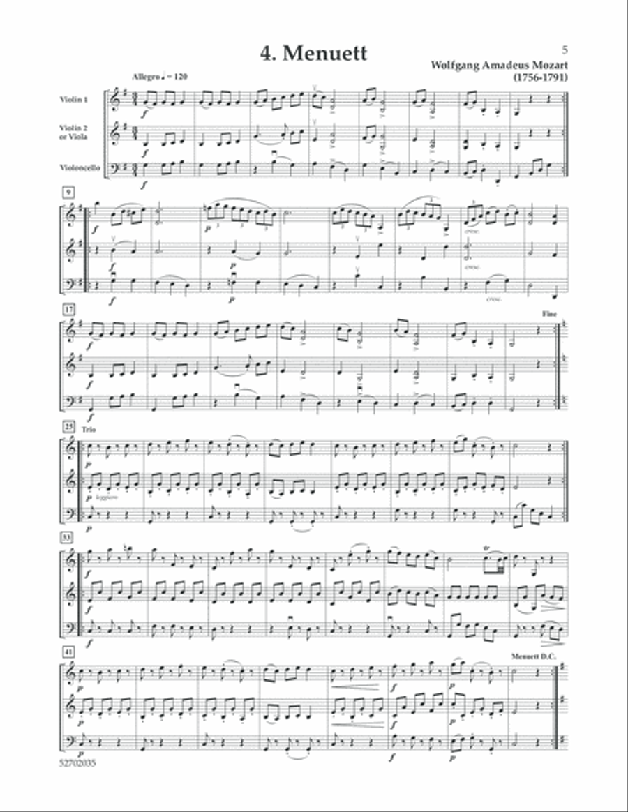 The String Trio: Vol. I(a) String Trio scores gallery preview page 5