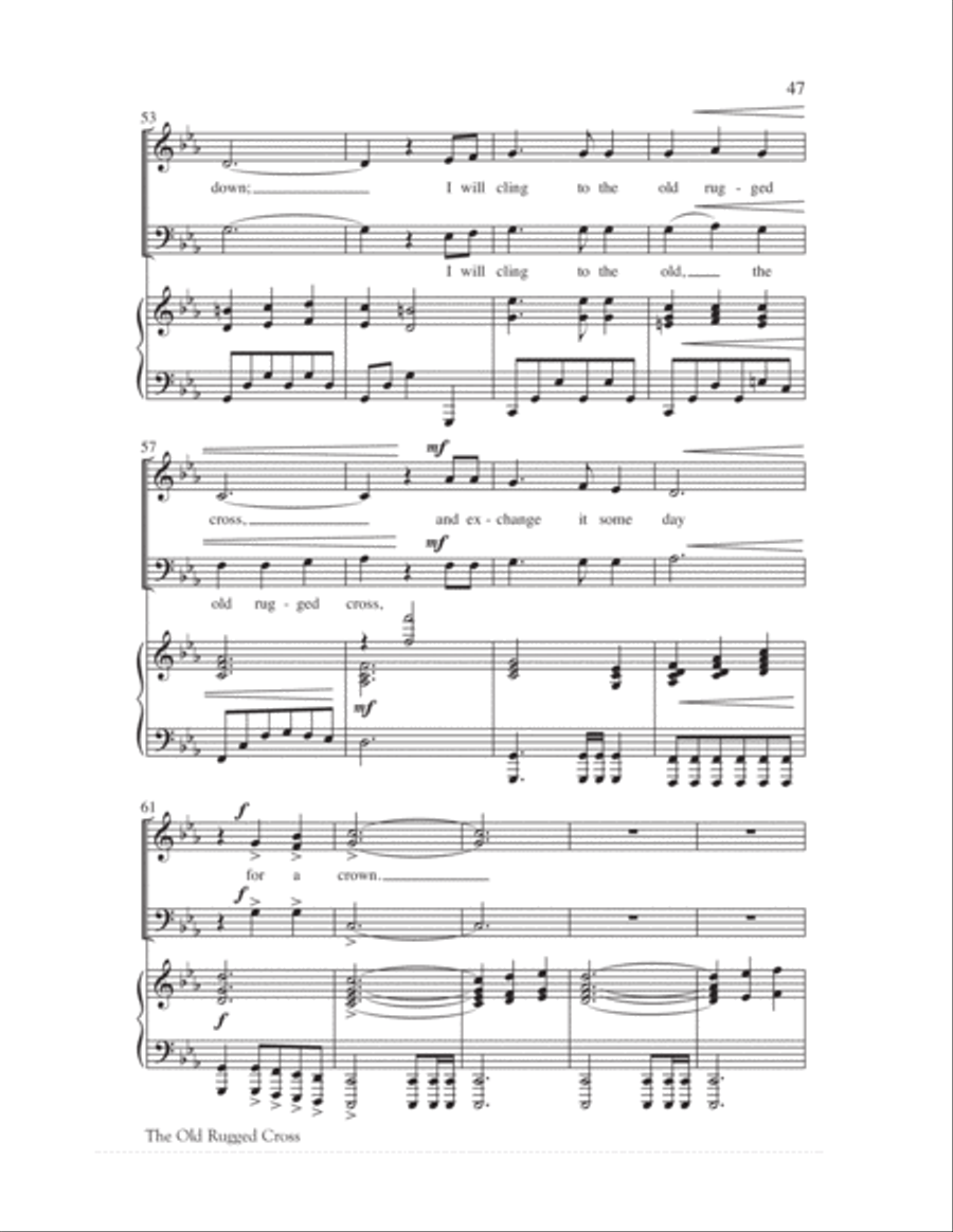 We Remember Calvary (SAB) 3-Part scores gallery preview page 50