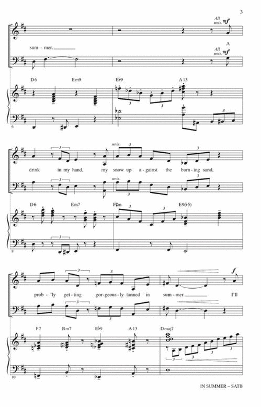 In Summer In Summer 4-Part scores gallery preview page 4