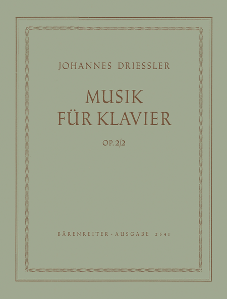 Musik for Piano op. 2/2
