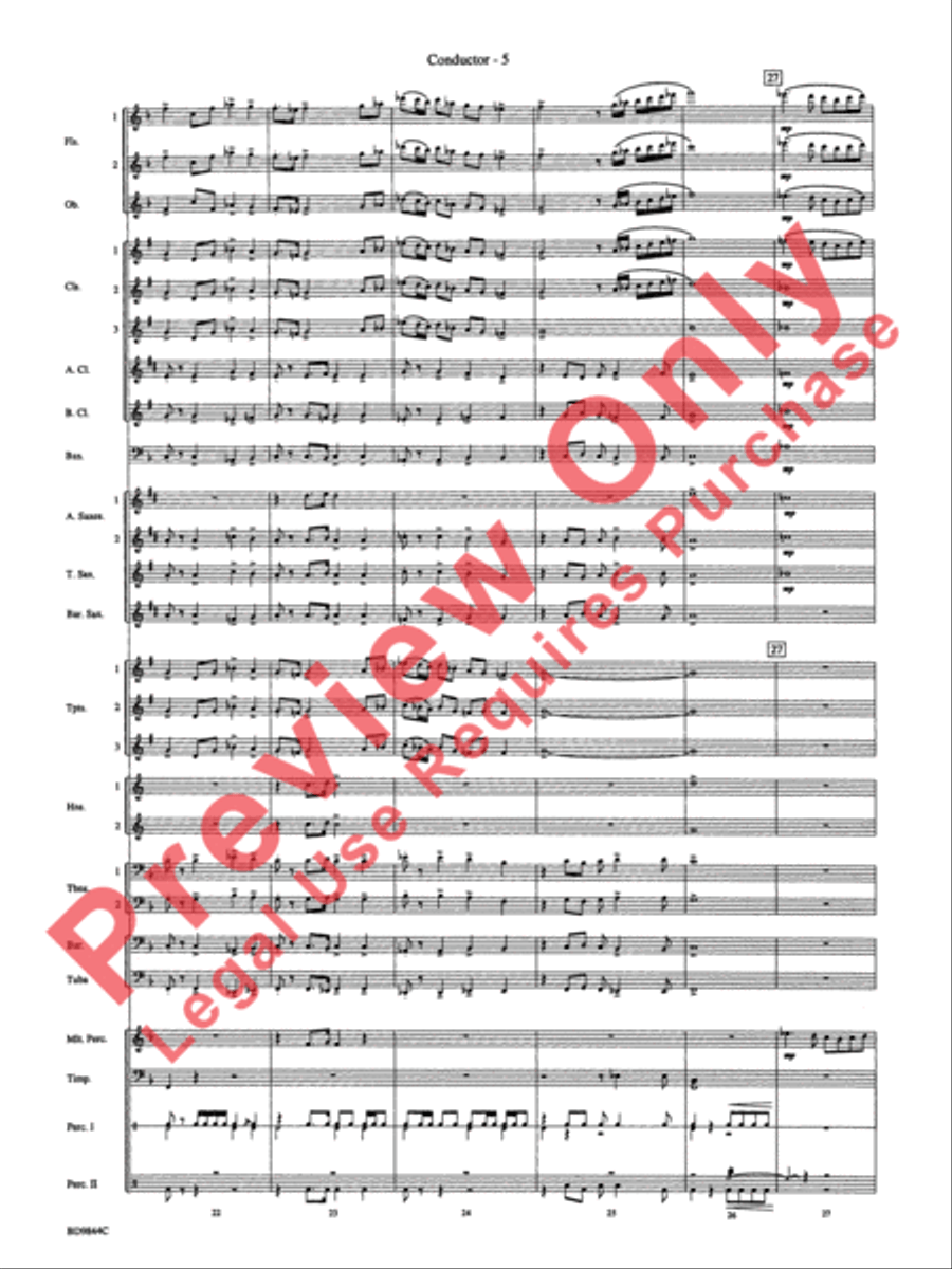 Alliance Concert Band scores gallery preview page 8