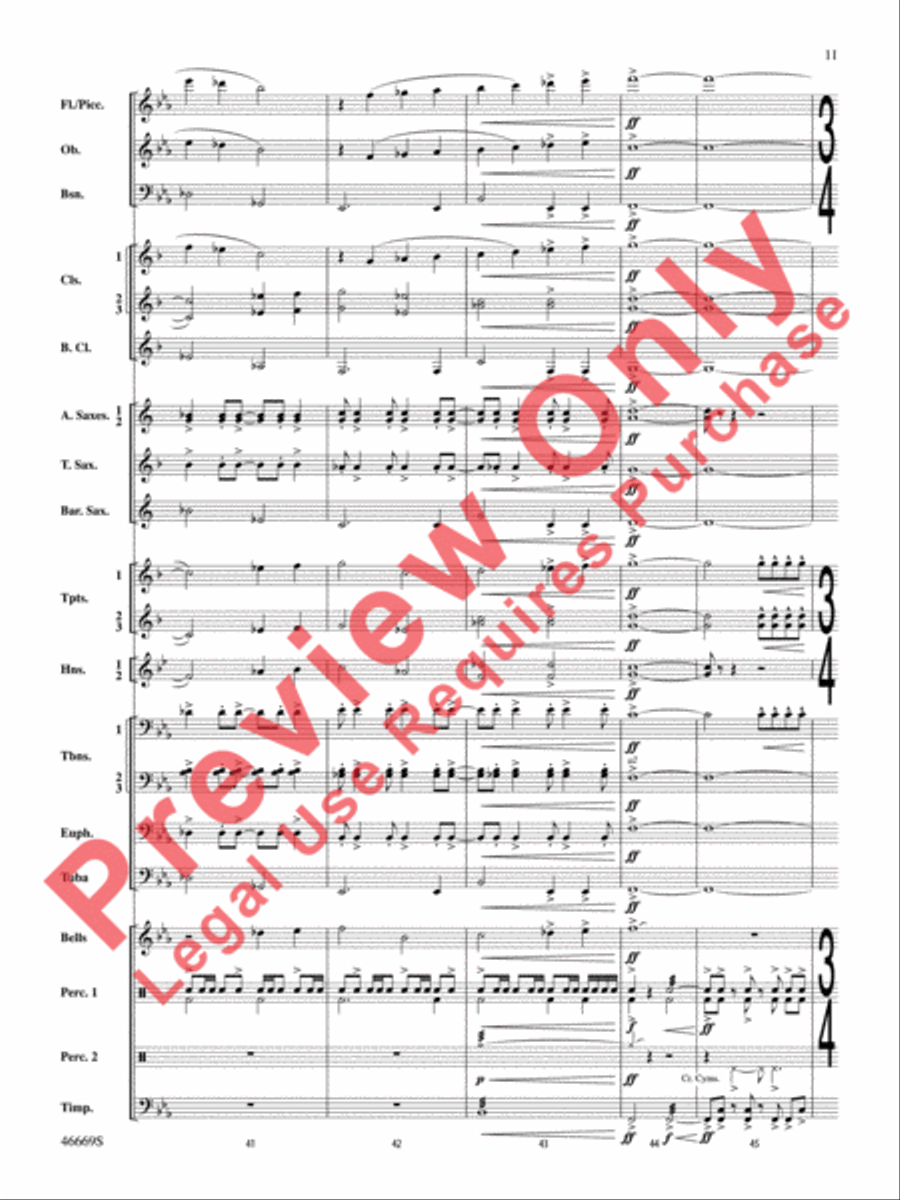 Oracles of the Sirocco Concert Band scores gallery preview page 12