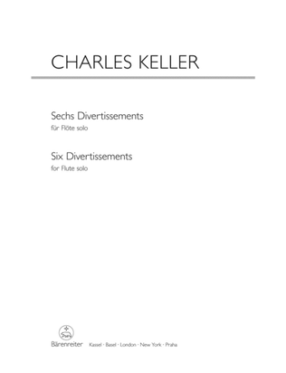 Book cover for Six Divertissements for Solo Flute