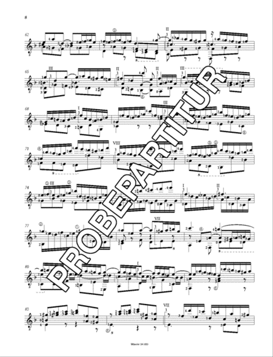 Suite d-Moll (orig. c-Moll) BWV 997 Classical Guitar scores gallery preview page 9