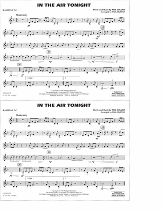 In The Air Tonight (arr. Paul Murtha) - Baritone T.C.