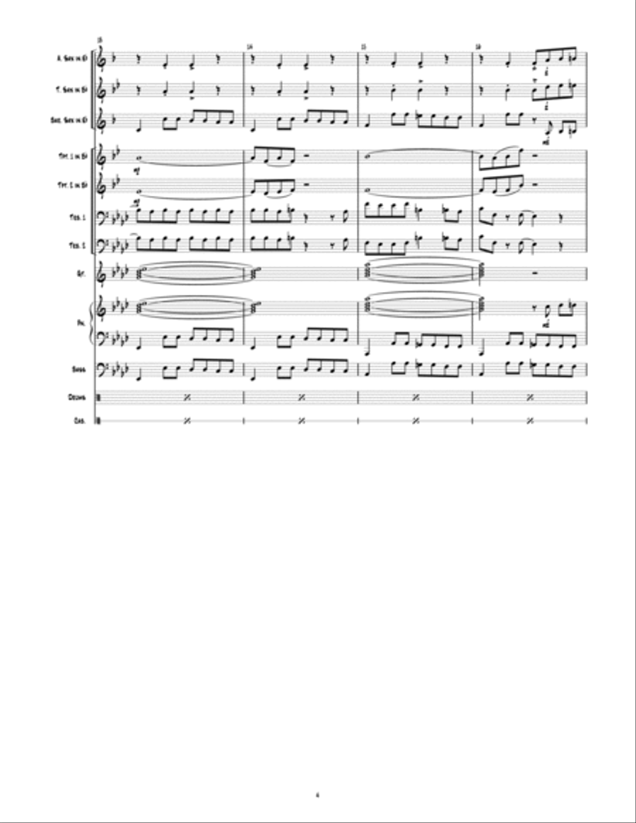 Pocket Chicken Jazz Ensemble scores gallery preview page 4