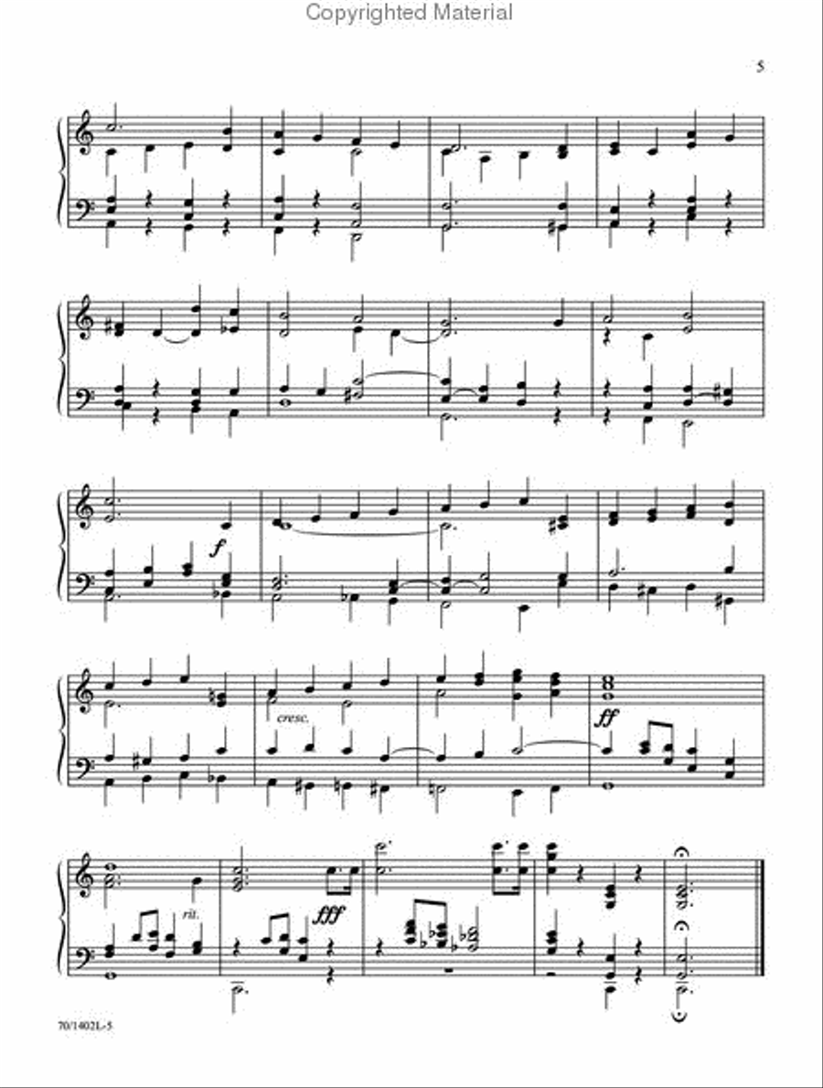 Joyful Be Joyful Be Organ Solo scores gallery preview page 4