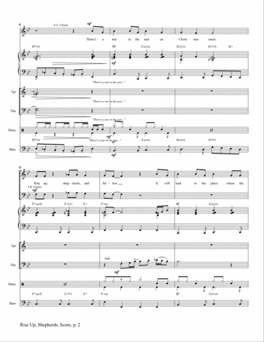 Rise Up, Shepherds Trombone scores gallery preview page 3