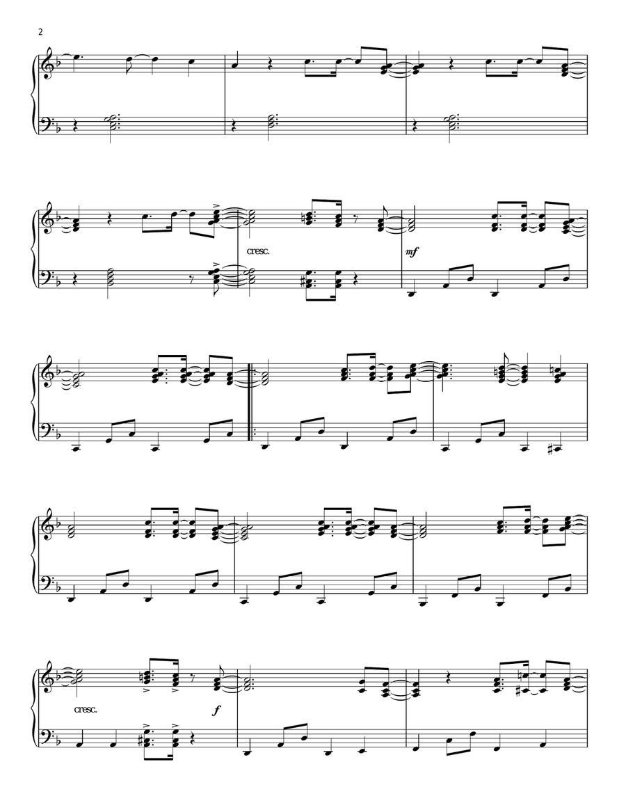 Come As You Are [Jazz version] Piano Solo scores gallery preview page 2