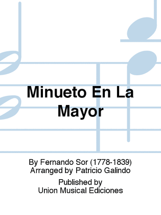 Book cover for Minueto En La Mayor