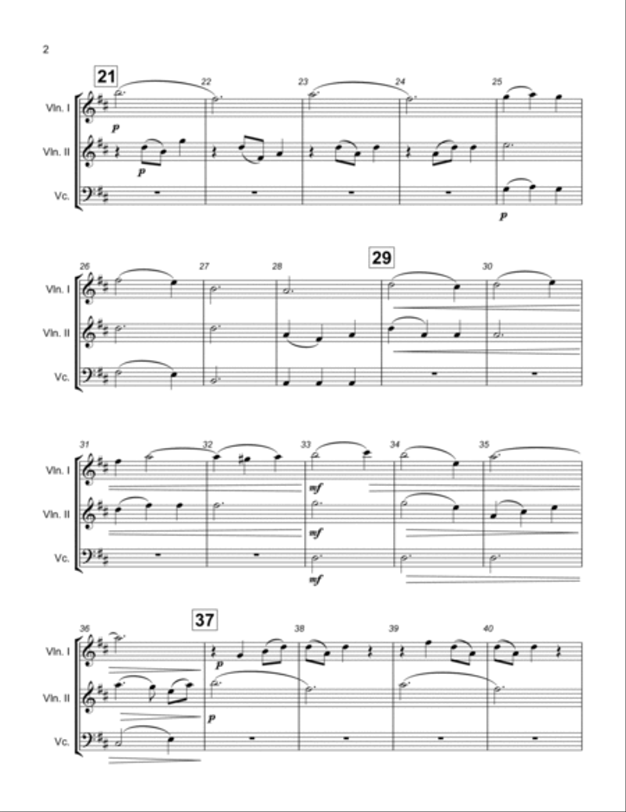 Toyland For Strings String Trio scores gallery preview page 2
