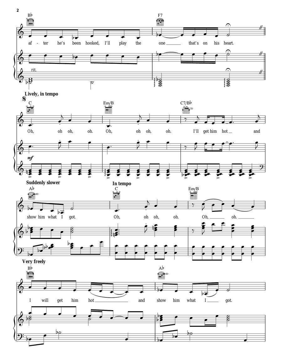 Poker Face Poker Face Acoustic Guitar scores gallery preview page 2