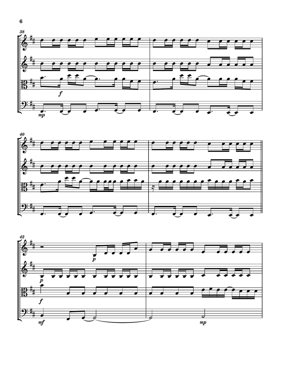 All Of The Lights String Quartet scores gallery preview page 6