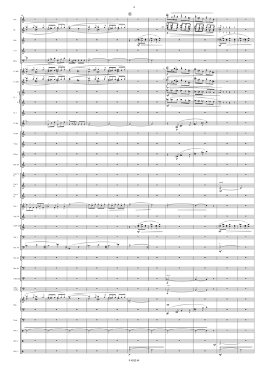 Noces de Cendres Concert Band scores gallery preview page 17