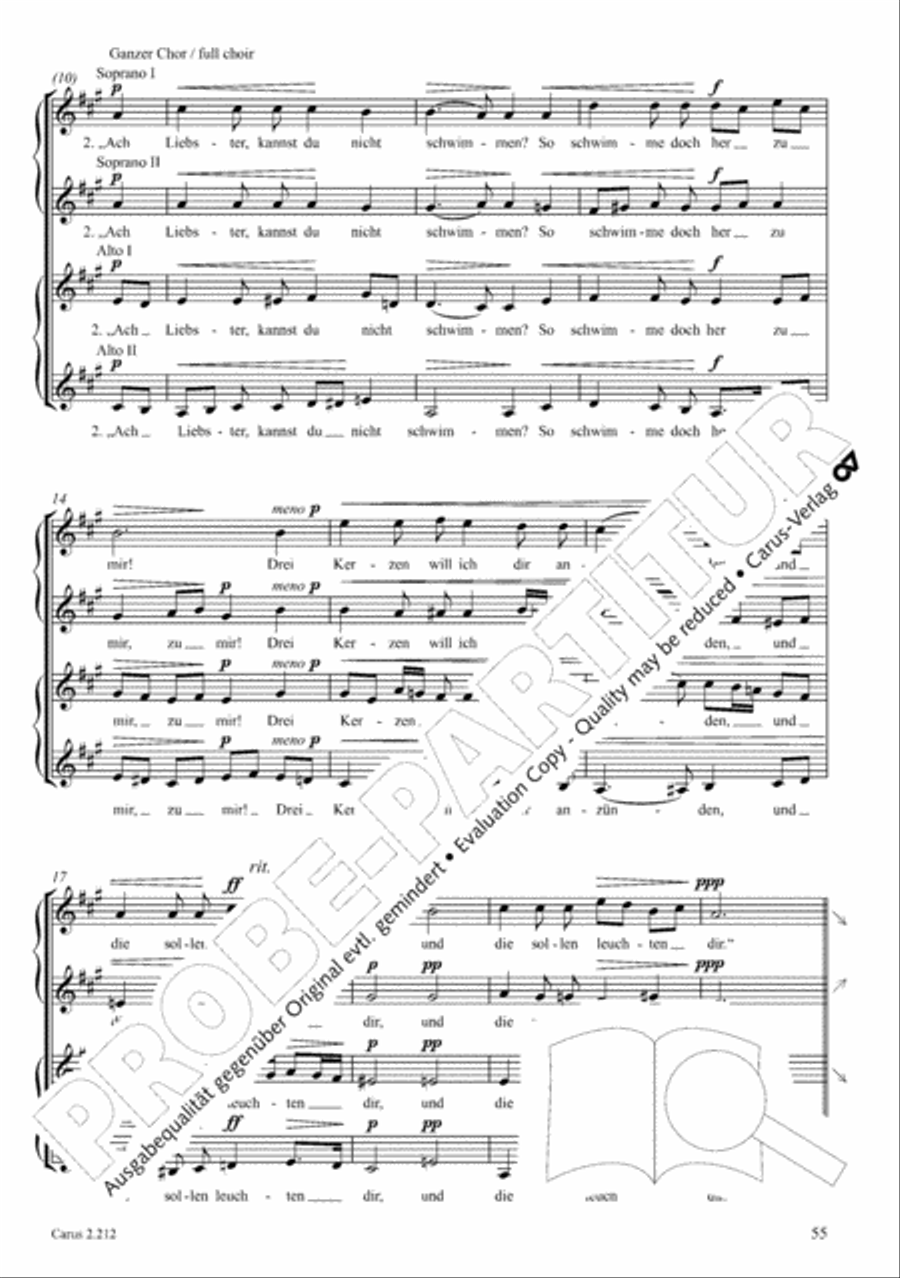 Love songs. Choral collection with CD 4-Part scores gallery preview page 47