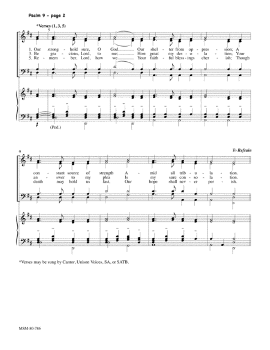 Psalm 9 Psalm 9 4-Part scores gallery preview page 2