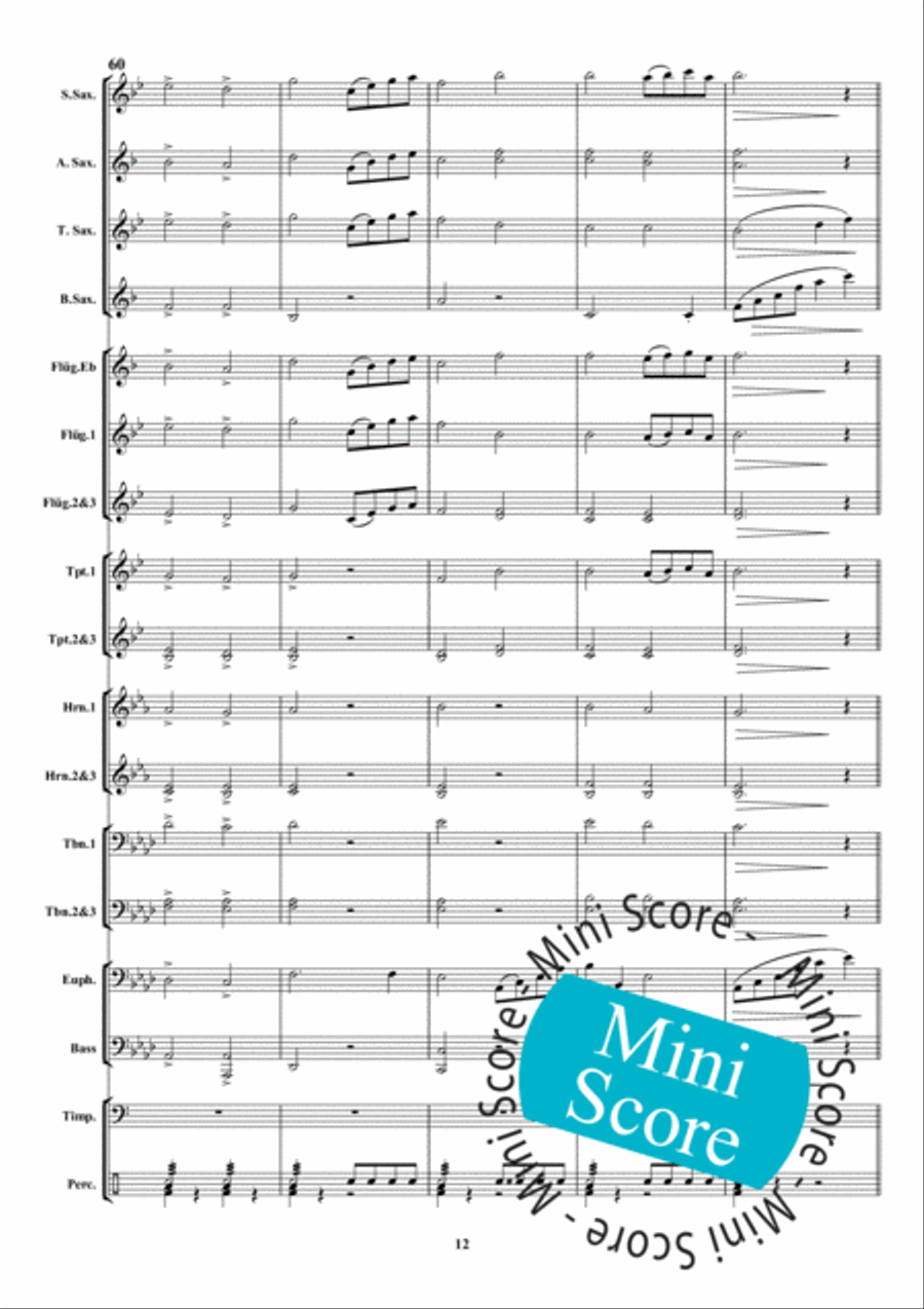 Danse des Sauvages Fanfare Band scores gallery preview page 18