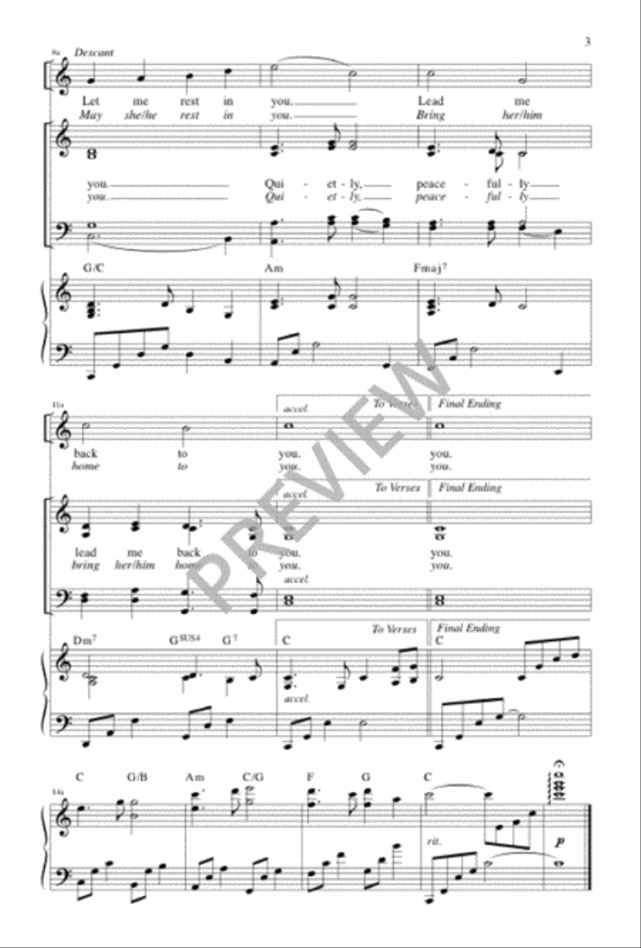 Quietly, Peacefully 4-Part scores gallery preview page 3