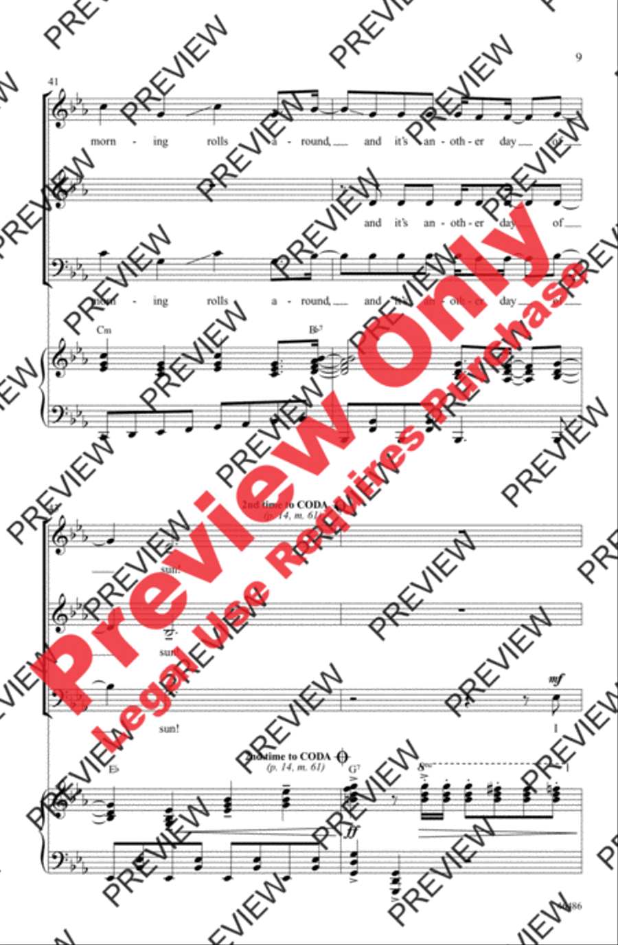 Another Day of Sun Another Day of Sun 3-Part scores gallery preview page 9