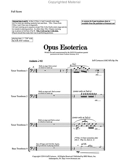 Opus Esoterica, Op. 18a image number null