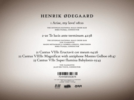 Henrik Odegaard: Te Lucis Ante Terminum