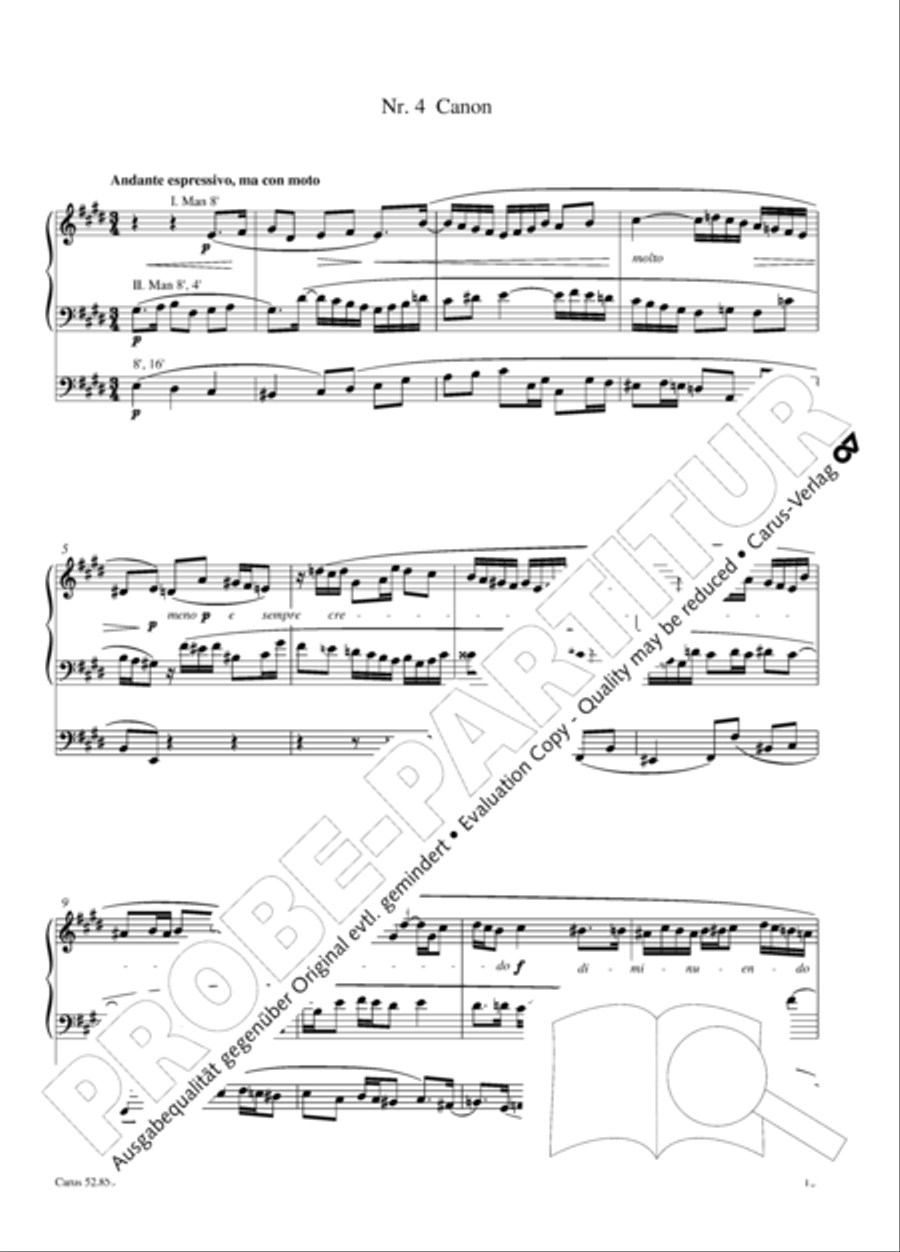 12 Stucke, Op. 59 Heft 1 12 Stucke, Op. 59 Heft 1 Organ Solo scores gallery preview page 16