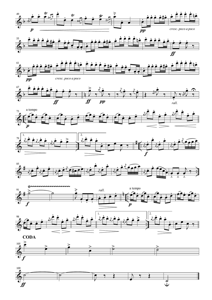 Annen-Polka for Saxophone Quartet Annen-Polka for Saxophone Quartet Saxophone Quartet scores gallery preview page 2