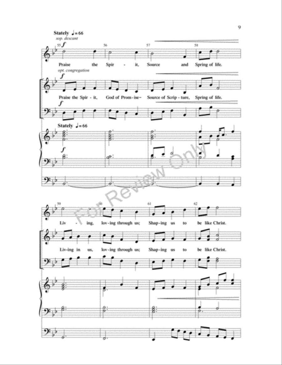 Matchless God of Grace 4-Part scores gallery preview page 9