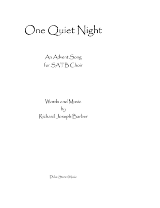 Book cover for One Quiet Night (An Advent Song)