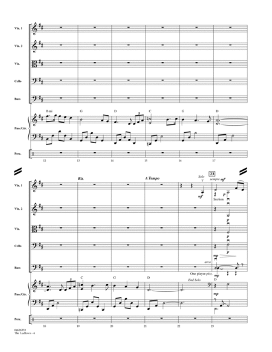 The Ludlows (Theme from Legends of the Fall) - Full Score String Orchestra scores gallery preview page 2