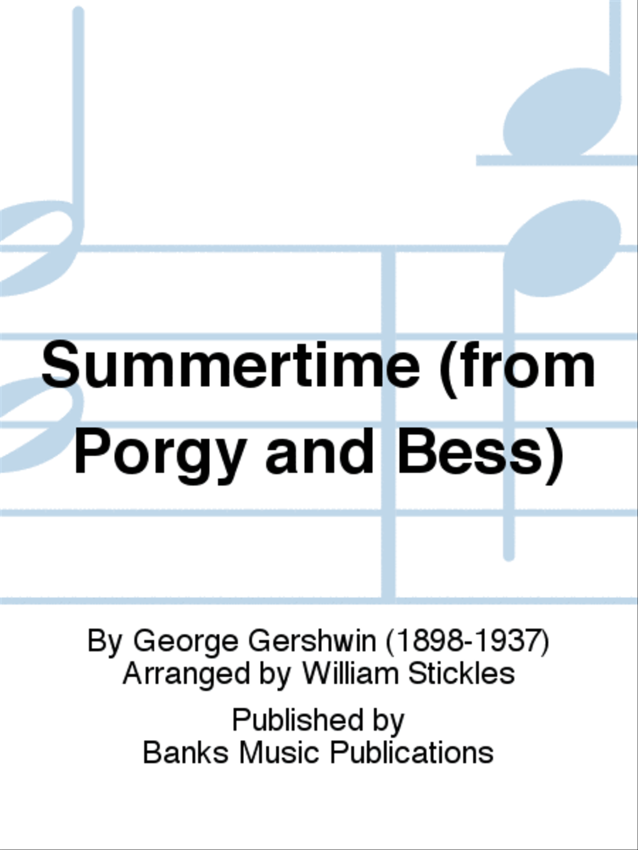 Summertime (from Porgy and Bess) 4-Part scores gallery preview page 1