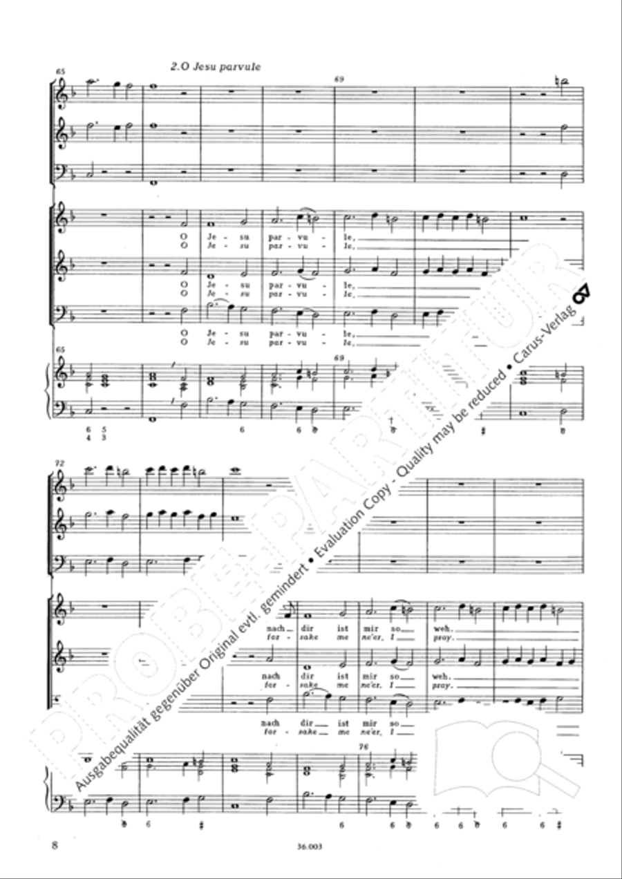 In dulci jubilo (Nun singet und seid froh) 3-Part scores gallery preview page 9