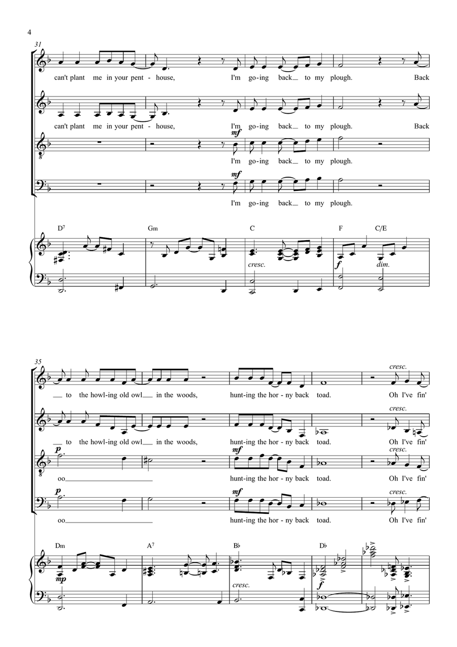 Goodbye Yellow Brick Road 4-Part scores gallery preview page 4