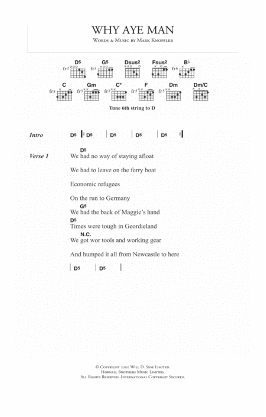 Why Aye Man Acoustic Guitar scores gallery preview page 1