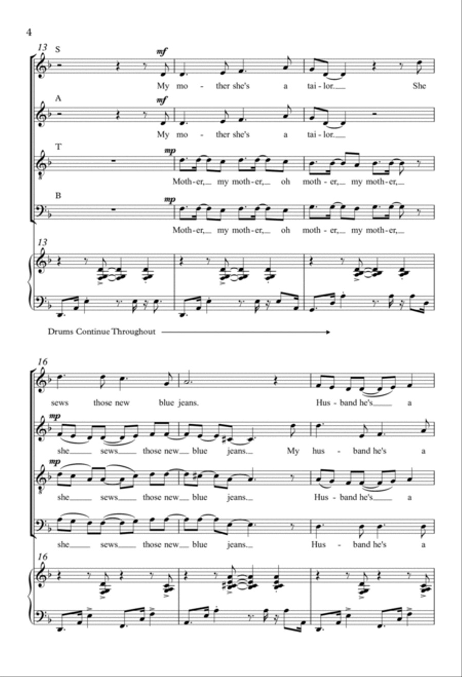 House of the Rising Sun House of the Rising Sun 4-Part scores gallery preview page 3