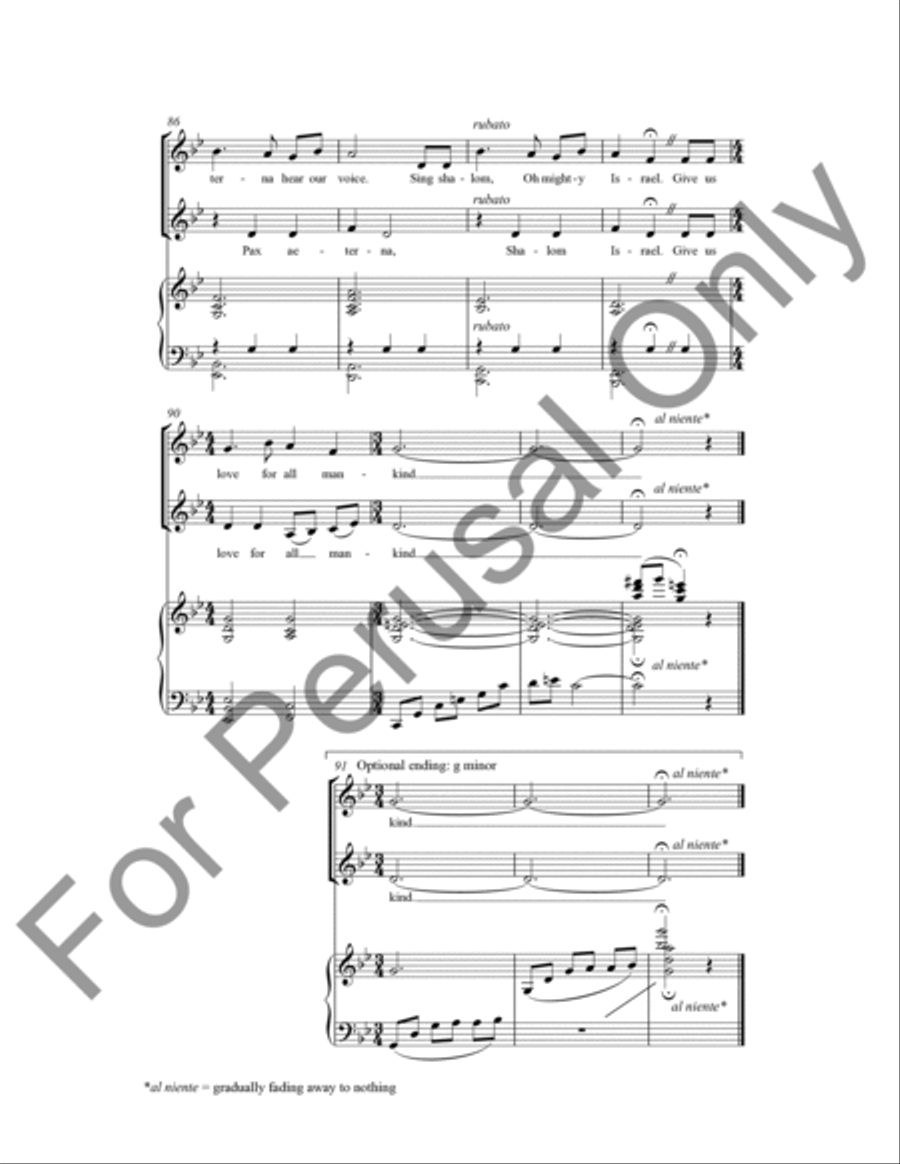 Peace (Choral Score) SA scores gallery preview page 8
