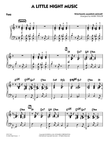 A Little Night Music - Piano