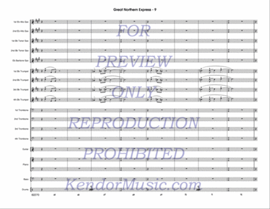 Great Northern Express Jazz Ensemble scores gallery preview page 10
