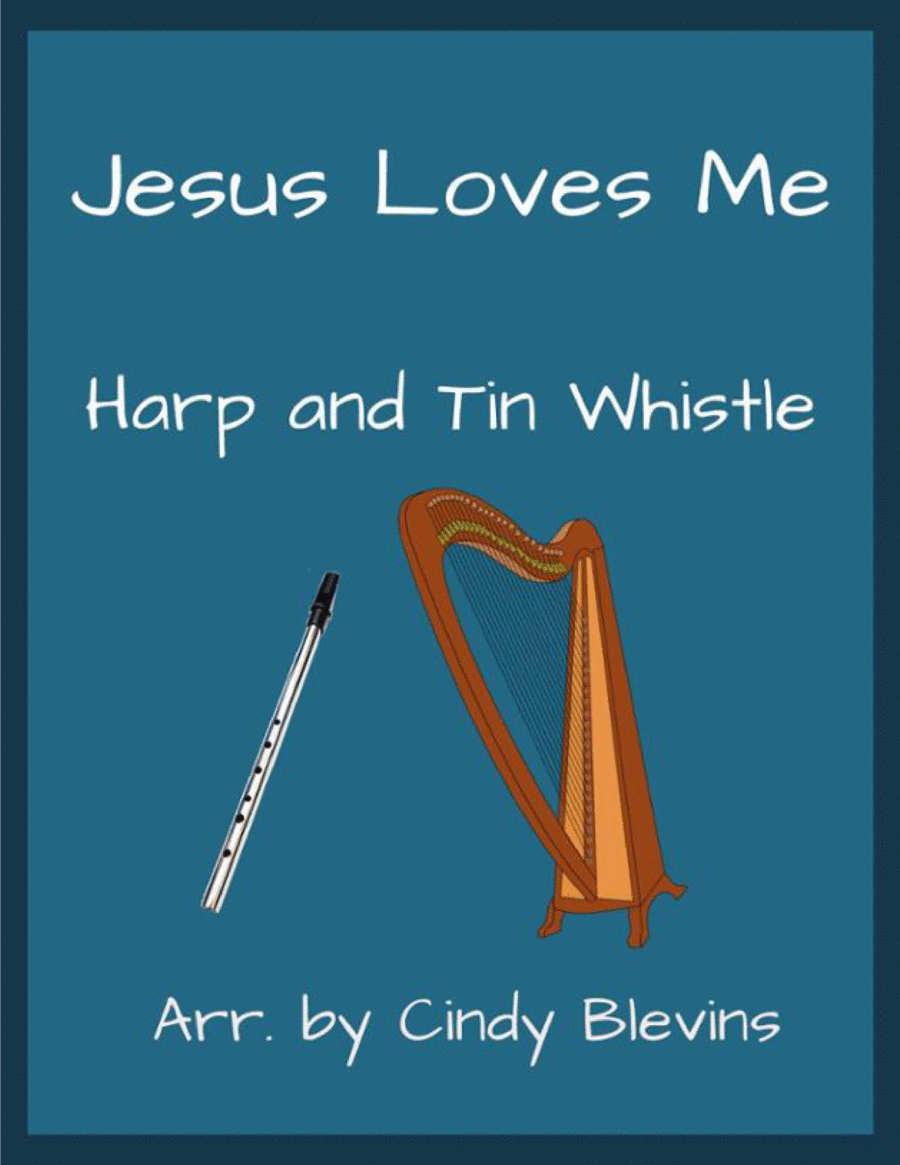 Jesus Loves Me, Harp and Tin Whistle (D) image number null