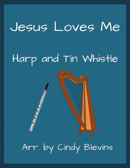 Jesus Loves Me, Harp and Tin Whistle (D) image number null