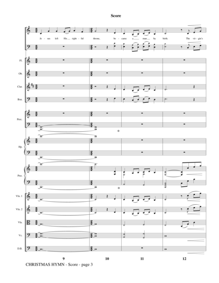 Christmas Hymn - Full Score