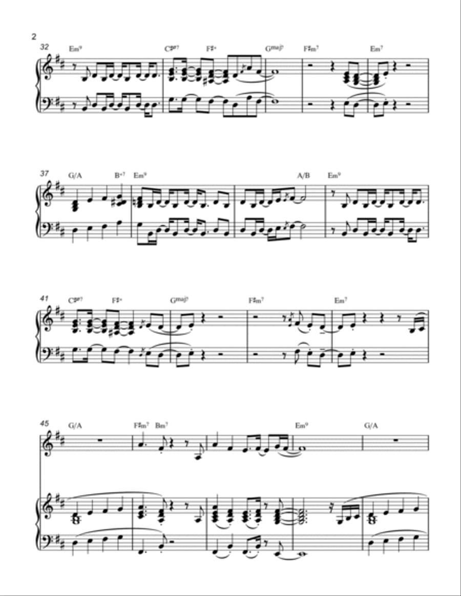 Yearning For Your Love Voice scores gallery preview page 2