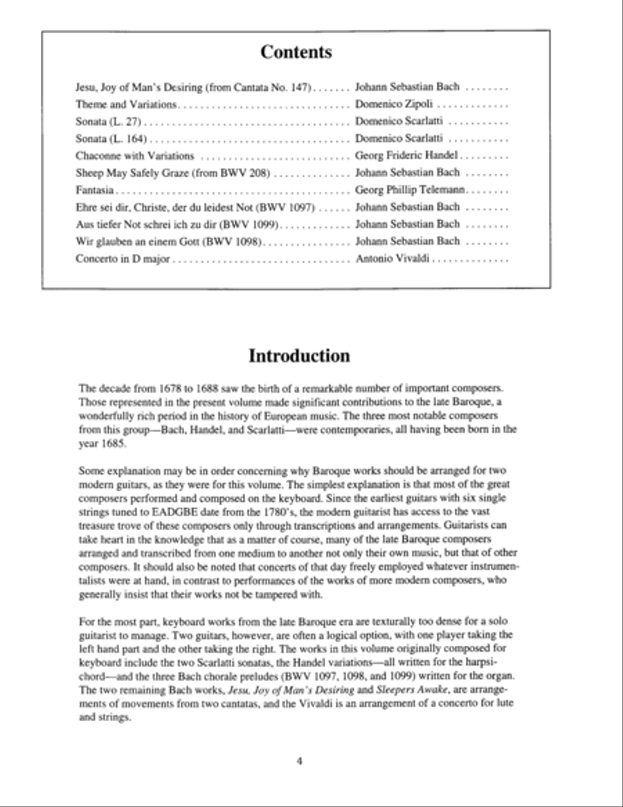 Baroque Masterworks for Two Guitars Lute scores gallery preview page 5